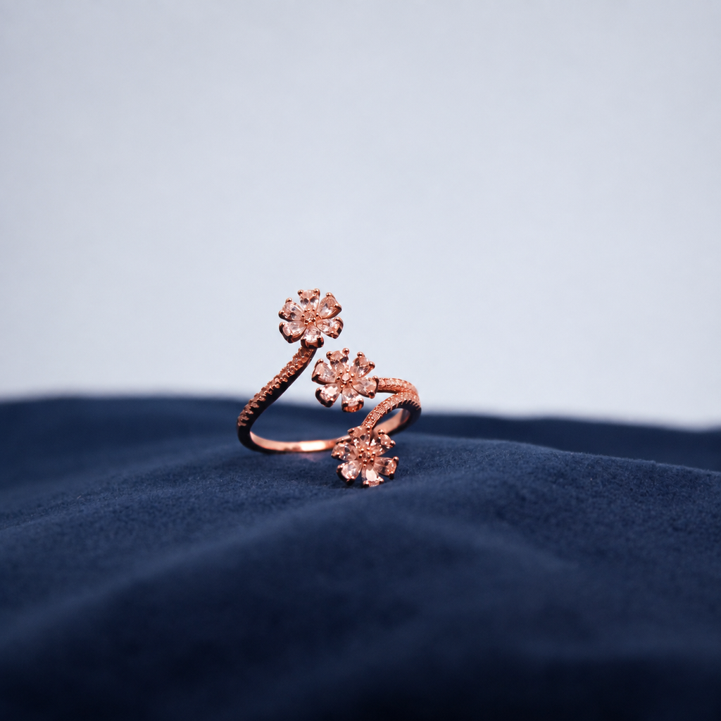 Rosé Blossom Gleam Ring