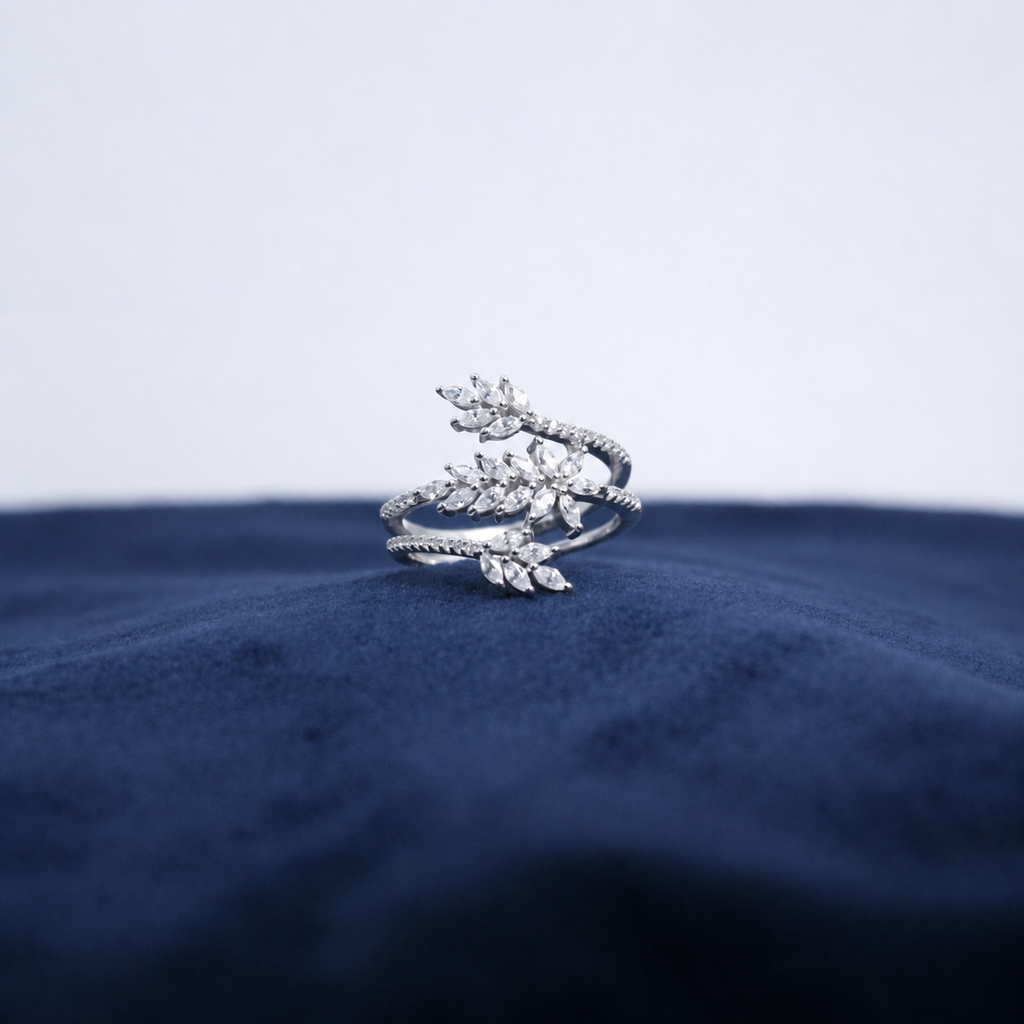 Silver Arabelle Botanical Ring