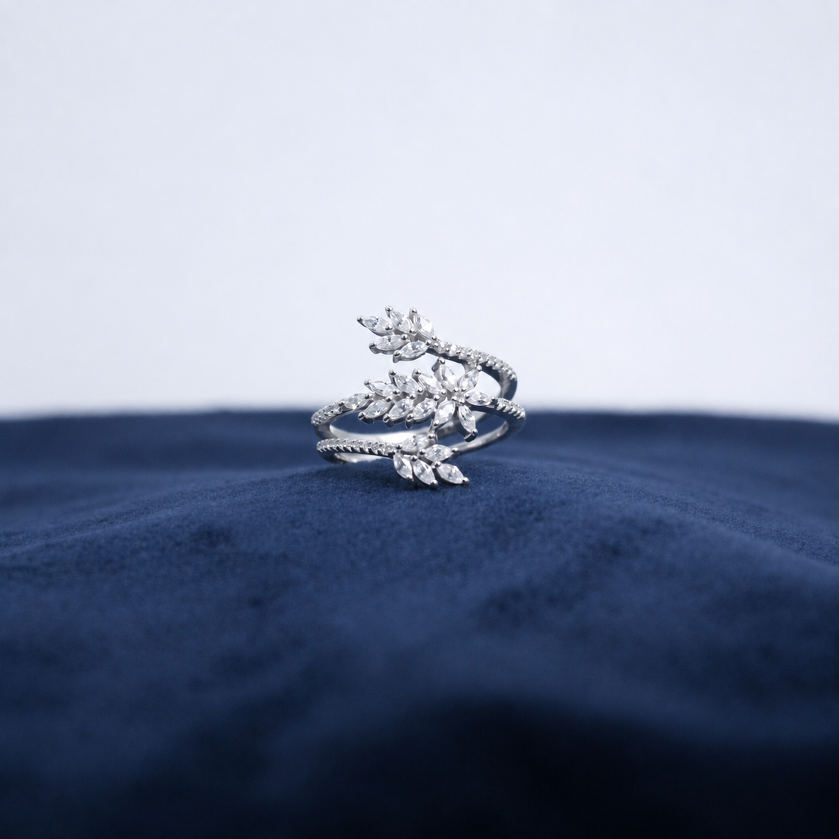 Silver Arabelle Botanical Ring