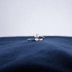 Silver Lucelle Teardrop Band