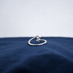 Silver Lucelle Teardrop Band