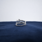 Silver Solenne Double-Band Ring