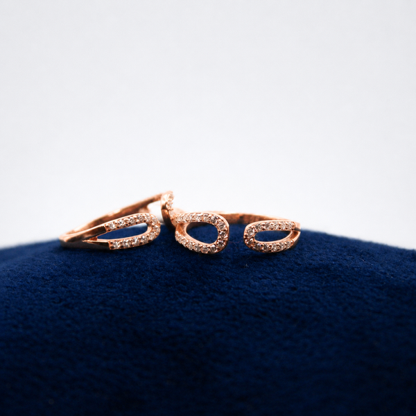 Roselle Double Loop Toe Ring