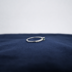 Silver Emerald Élan Ring