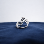 Silver Fiora Teardrop Multi-Band Ring