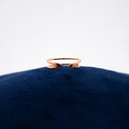 Rosé Duet Arc Toe Ring