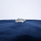 Silver Elara Floral Multi-Band Ring