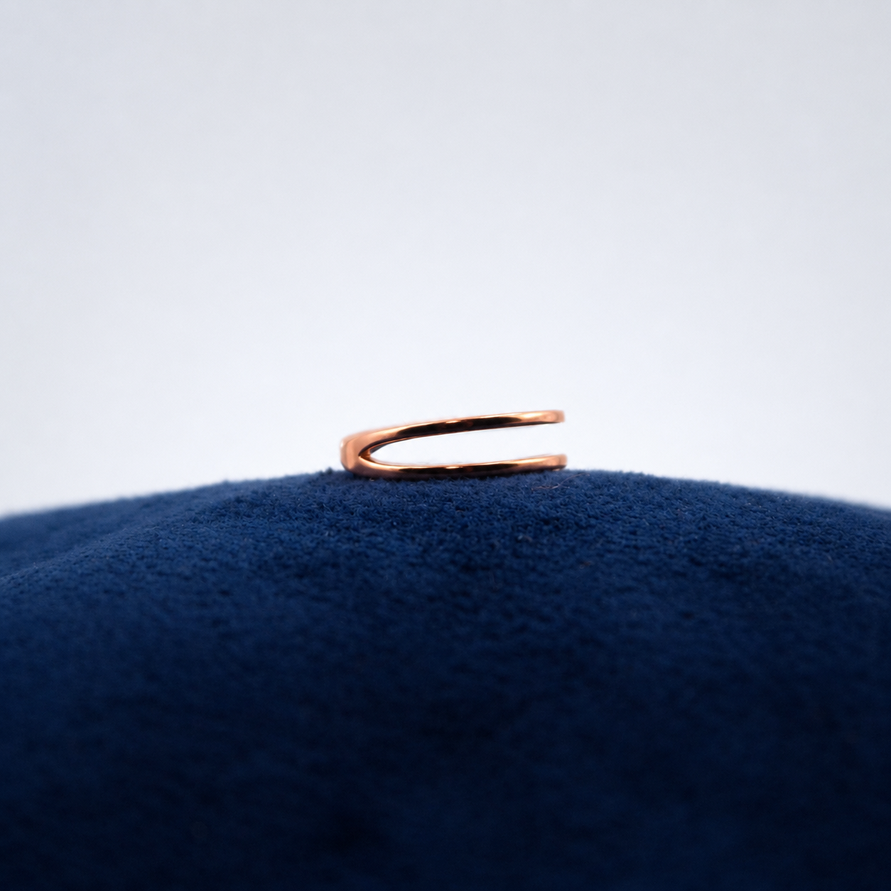 Rosé Twinline Toe Ring
