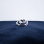 Silver Elara Floral Multi-Band Ring