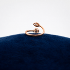Roselle Floral Crystal Toe Ring