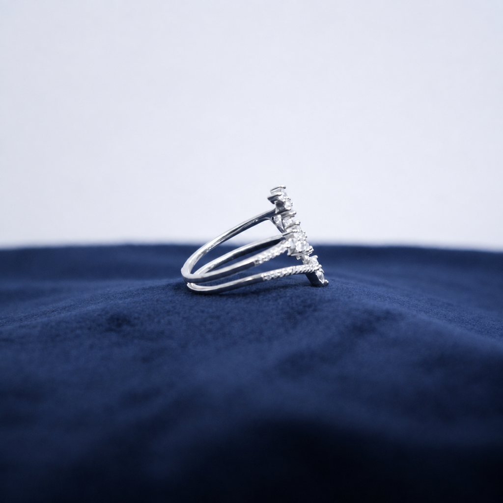 Silver Arabelle Botanical Ring