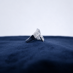 Silver Baguette Royale Open Ring