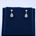Silver Teardrop Grace Earrings