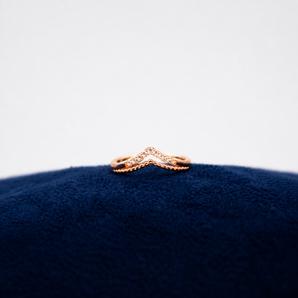 Roselle Crystal Halo Toe Ring