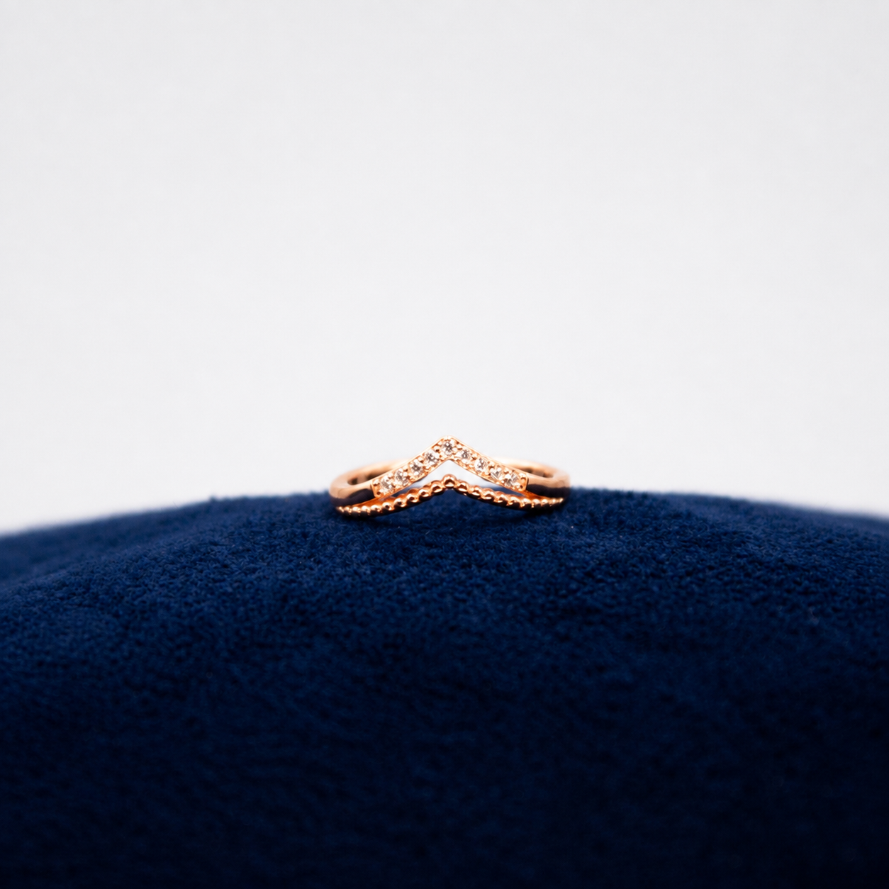 Roselle Crystal Halo Toe Ring