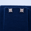 Rose Gold Celeste Marquise Floral Stud Earrings