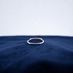 Silver Blush Crystal Ring