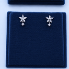 Silver Petal Grace Studs