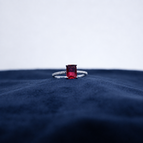 Silver Ruby Royale Ring