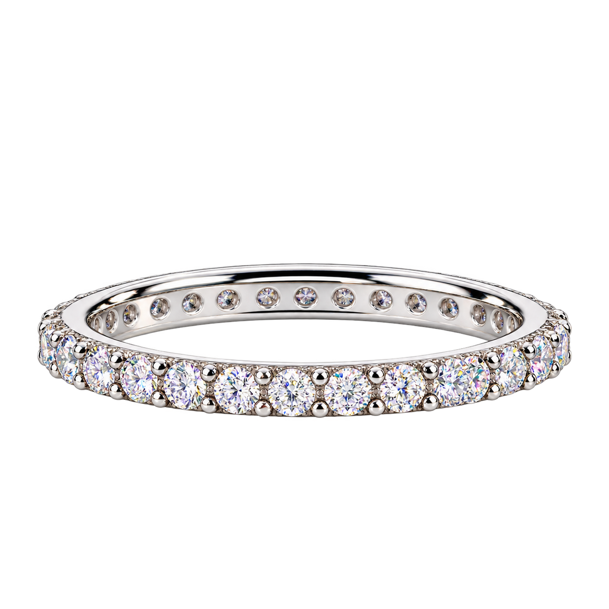 Silver Elongé Éclat Ring