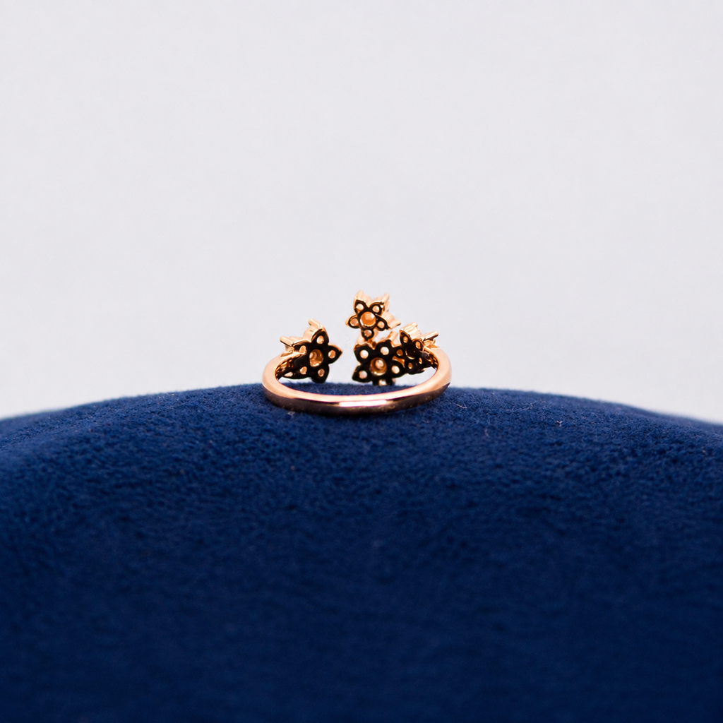 Rosé Fleur Dazzle Toe Ring