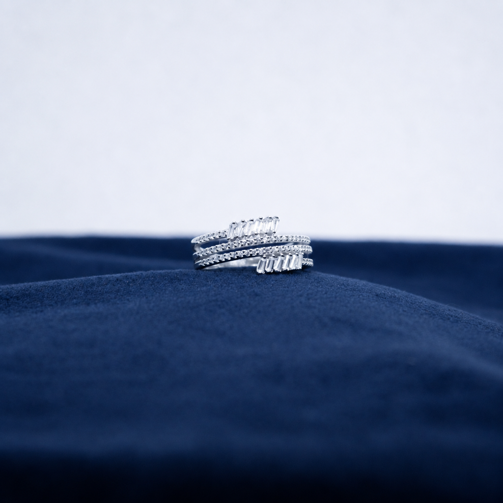 Silver Arabelle Multi-Band Ring