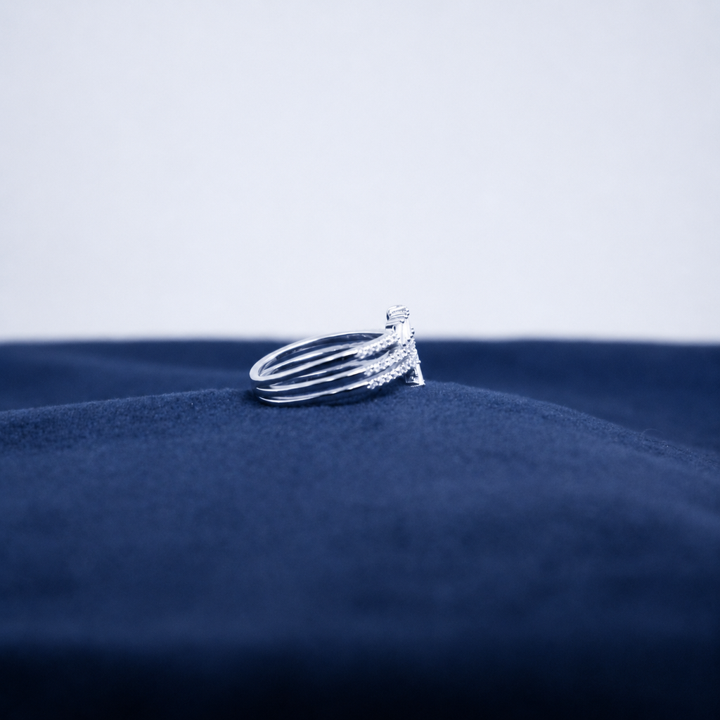 Silver Arabelle Multi-Band Ring