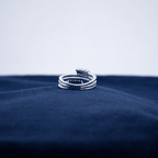 Silver Arabelle Multi-Band Ring