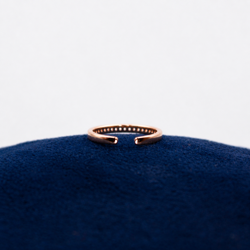 Rosé Crystal Grace Toe Ring