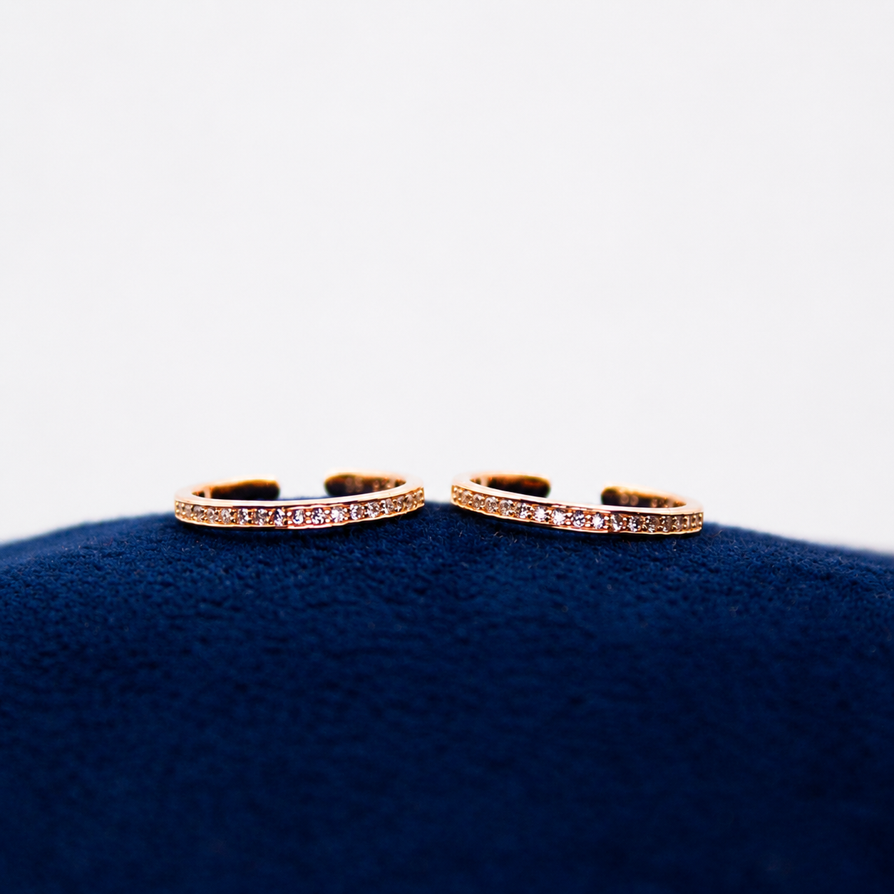 Rosé Crystal Grace Toe Ring