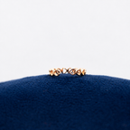 Rosé Heart Charm Toe Ring