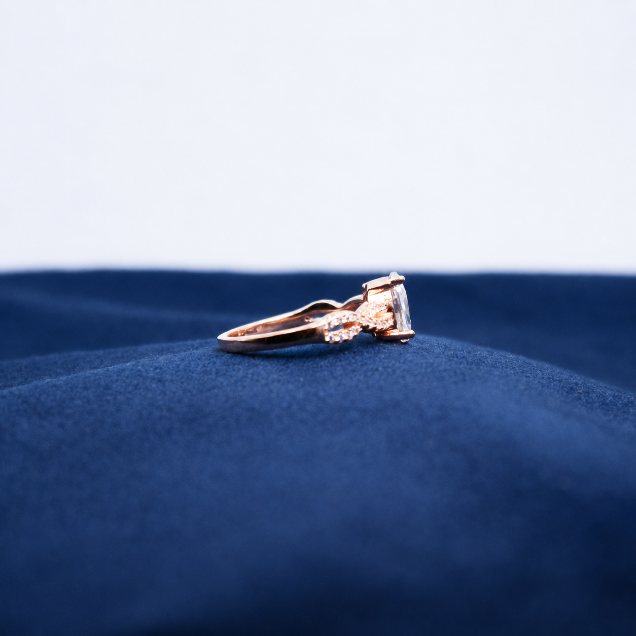 Rose Gold Bellavie Bow Ring