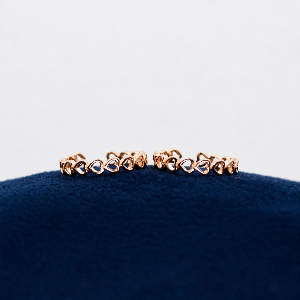 Rosé Heart Charm Toe Ring