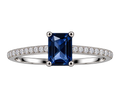 Silver Sapphire Royale Ring