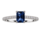 Silver Sapphire Royale Ring