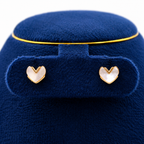 Elegant Rose Gold Pearlescent Heart Set