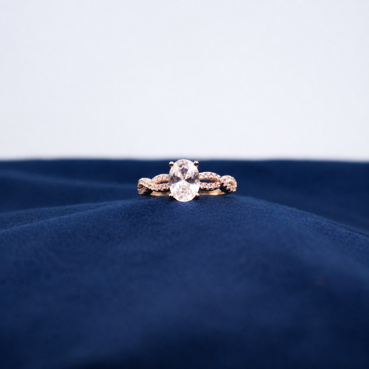Rose Gold Bellavie Bow Ring