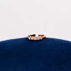 Rosé Crystal Line Toe Ring