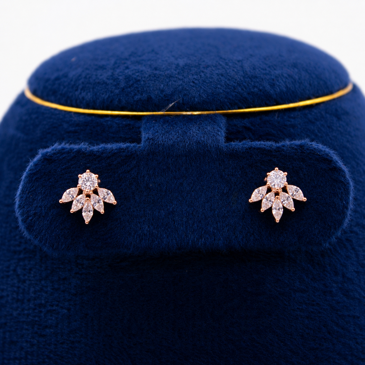 Elara Rose Gold Layered Petal Set