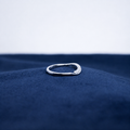Silver Arvelle Curve Ring