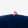 Rosé Crimson Petal Toe Ring Set