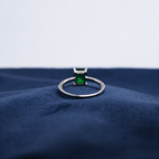 Silver Emerald Regent Ring