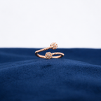 Rosé Twin Spark Ring