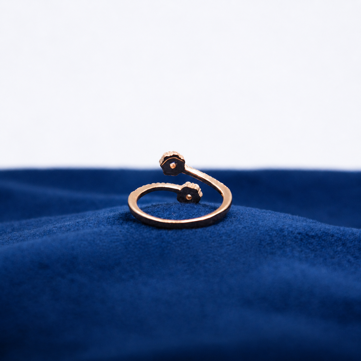 Rosé Twin Spark Ring