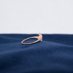 Rosé Butterfly Crystal Ring