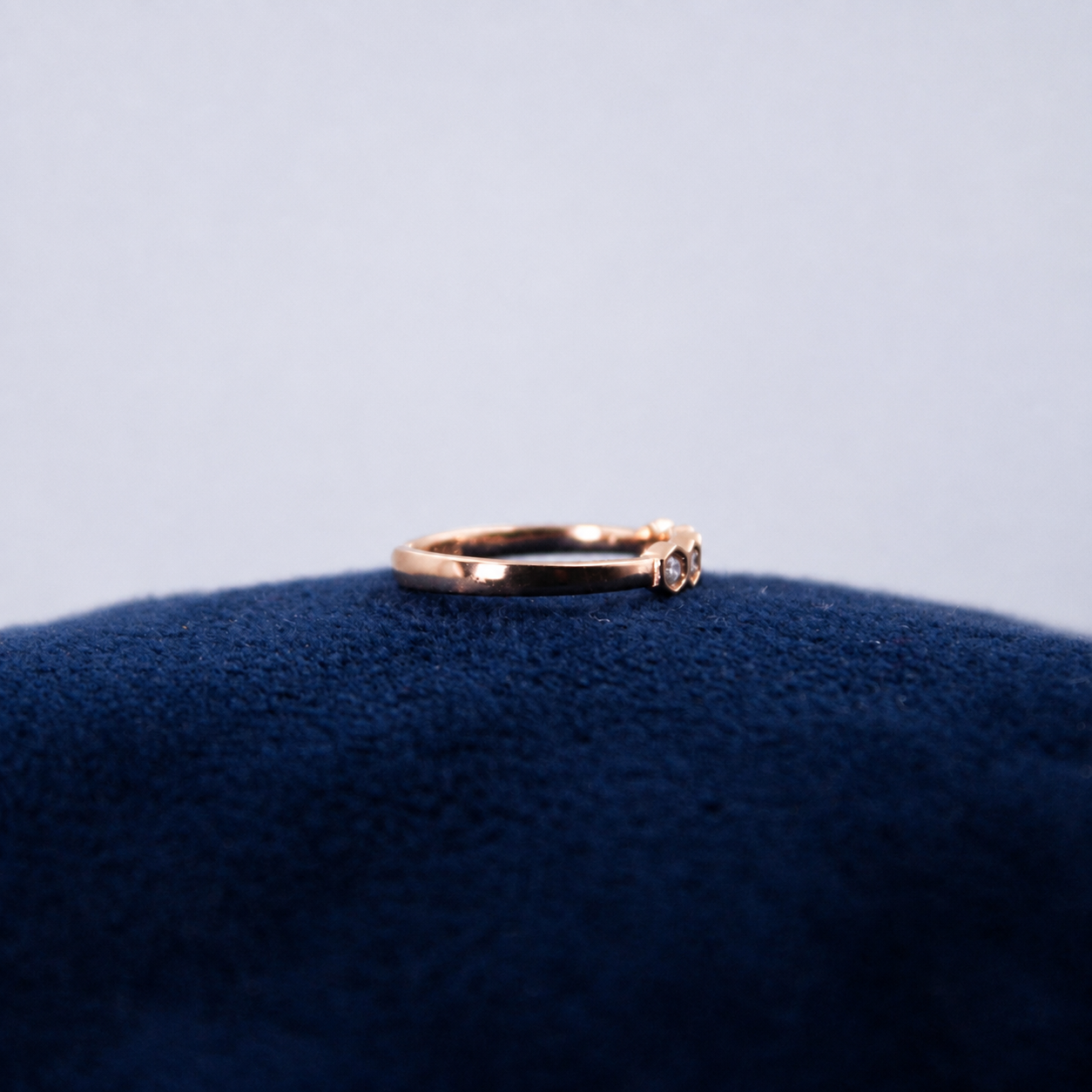 Rosé Crystal Line Toe Ring