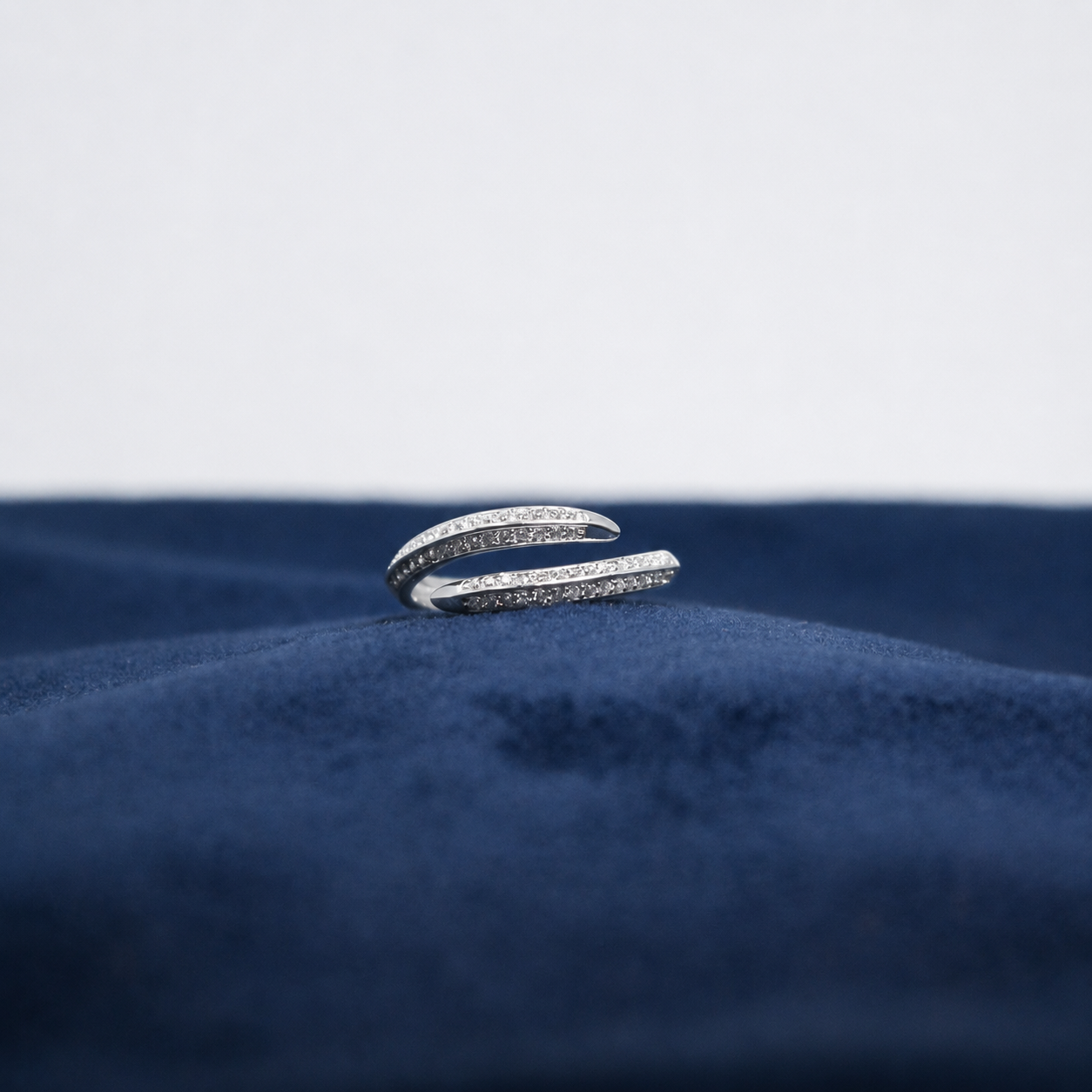 Silver Aurelle Twin Loop Ring