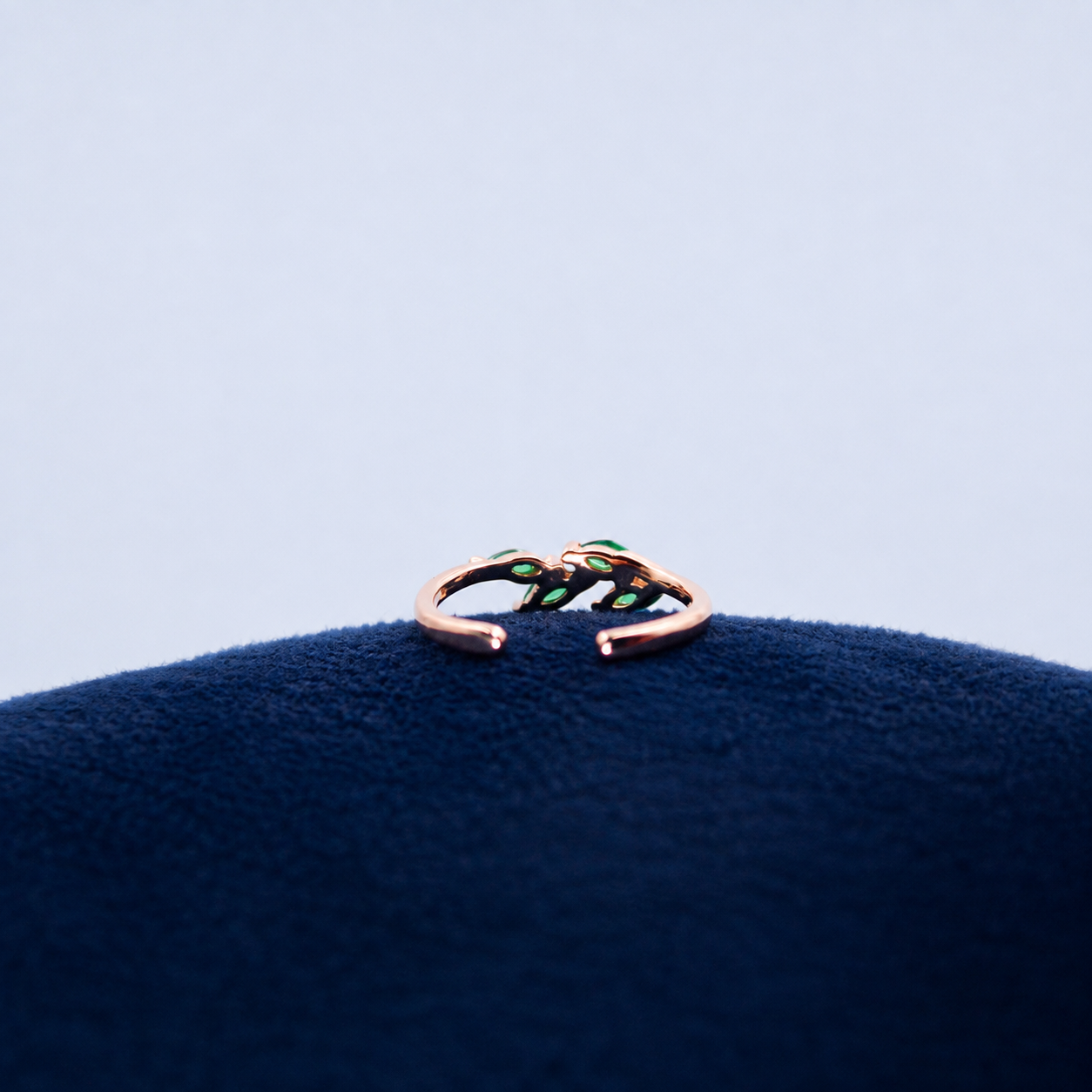Rosé Emerald Marquise Toe Ring