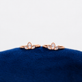 Rosé Crystal Bloom Toe Ring