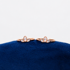 Rosé Crystal Bloom Toe Ring